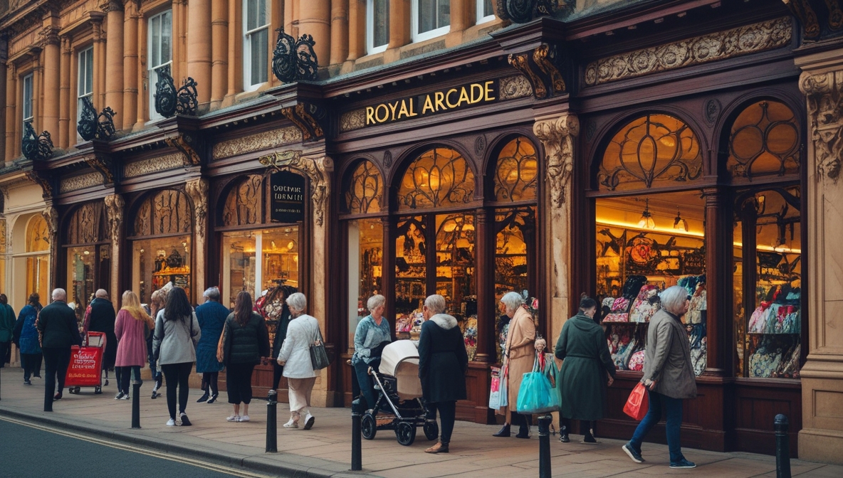 Produk Konsumen di Royal Arcade Cardiff